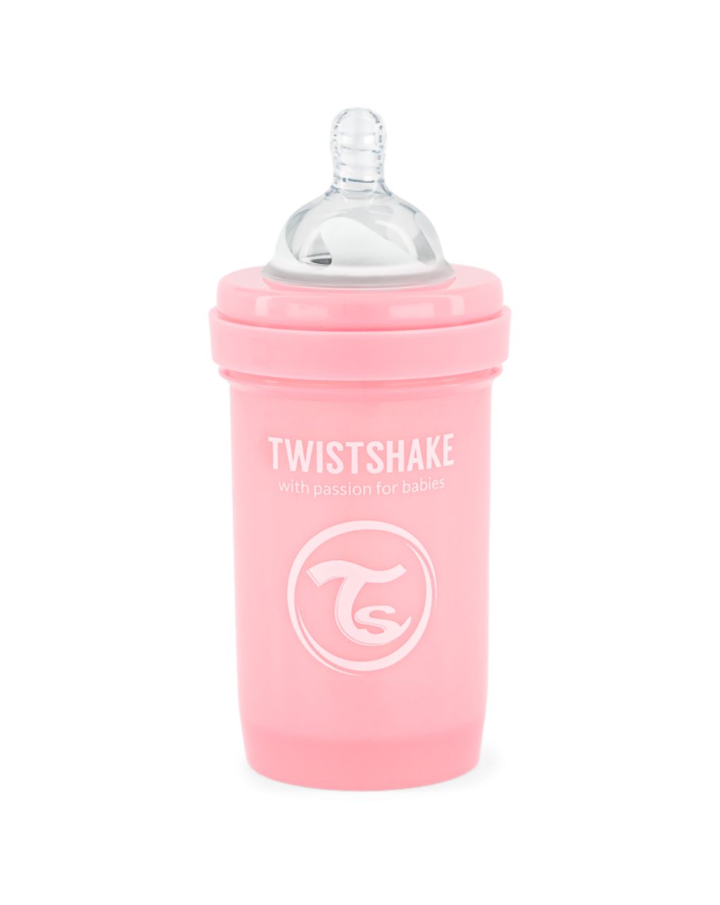 Twistshake μπιμπερό κατά των κολικών 180ml pastel pink 32-08-78249 - Twistshake