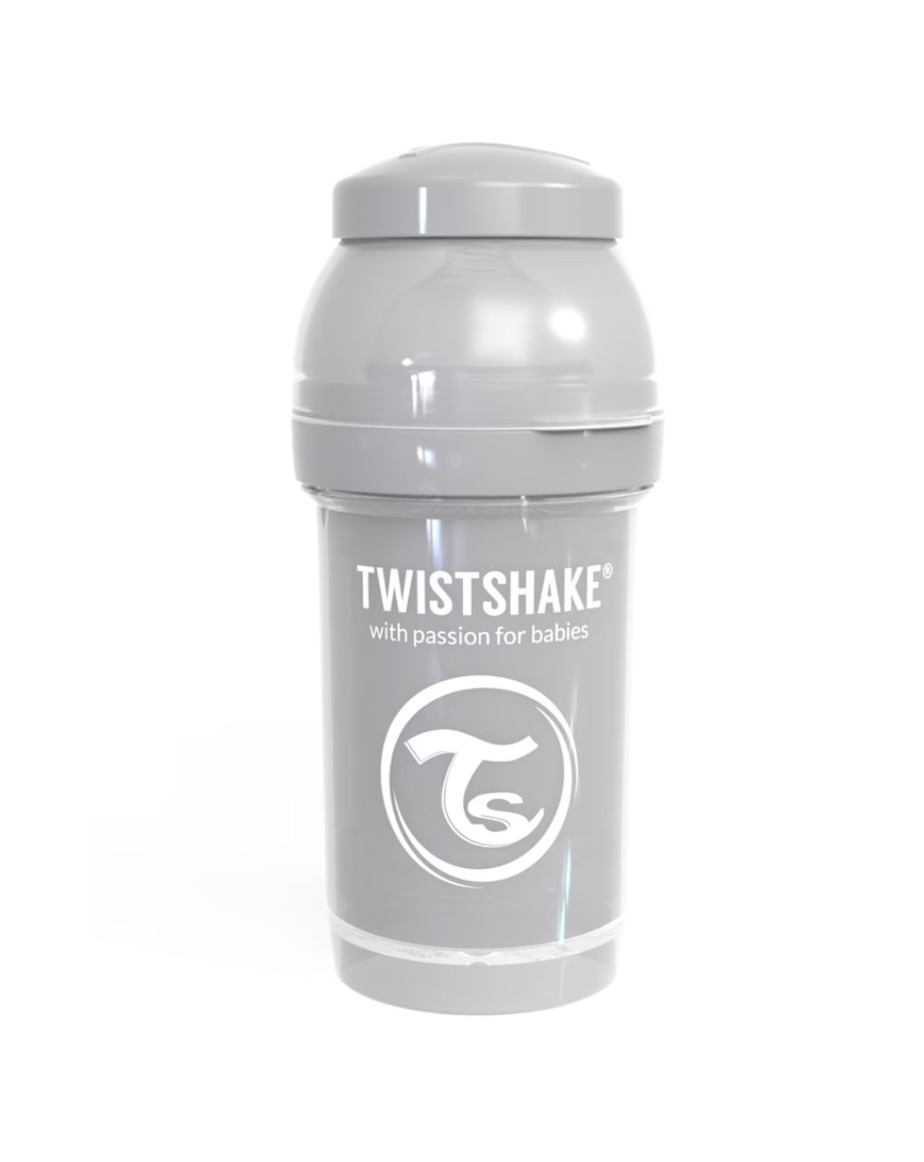 Twistshake μπιμπερό κατά των κολικών 180ml  pastel grey - Twistshake