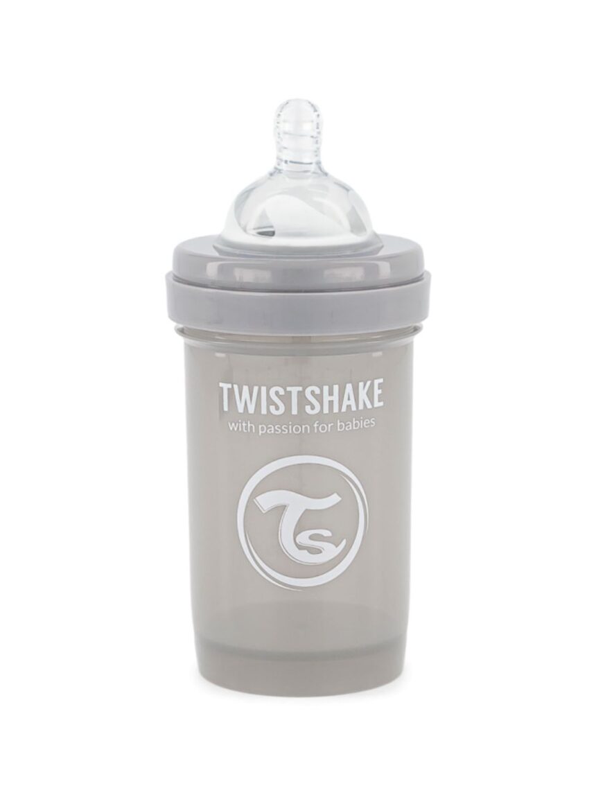 Twistshake μπιμπερό κατά των κολικών 180ml pastel grey 32-08-78254 - Twistshake