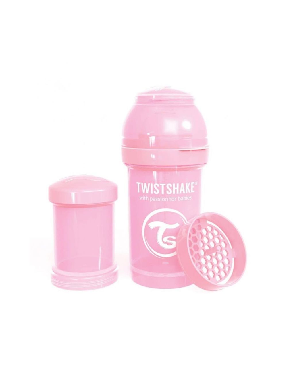 Twistshake μπιμπερό κατά των κολικών 180ml pastel pink - Twistshake