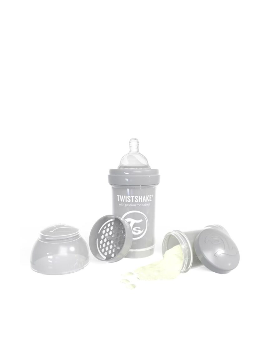 Twistshake μπιμπερό κατά των κολικών 180ml  pastel grey - Twistshake