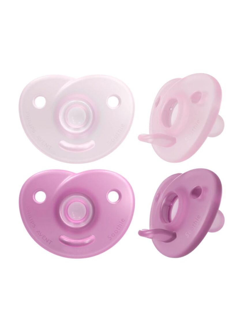 Philips avent soothie ορθοδοντική πιπίλα σιλικόνης 0-6m girl, scf099/22 - Philips Avent