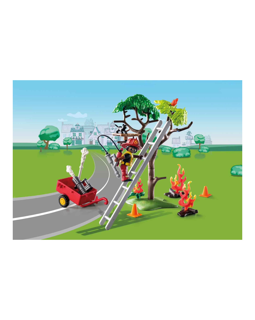 Playmobil duck on call - επιχείρηση πυροσβεστικής: διάσωση γάτας! 70917 - Playmobil, Playmobil Duck On Call