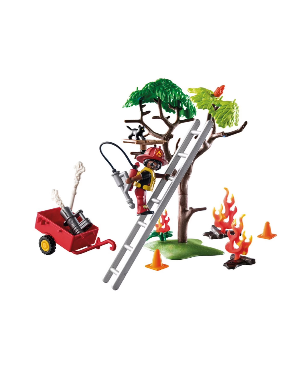 Playmobil duck on call - επιχείρηση πυροσβεστικής: διάσωση γάτας! 70917 - Playmobil, Playmobil Duck On Call