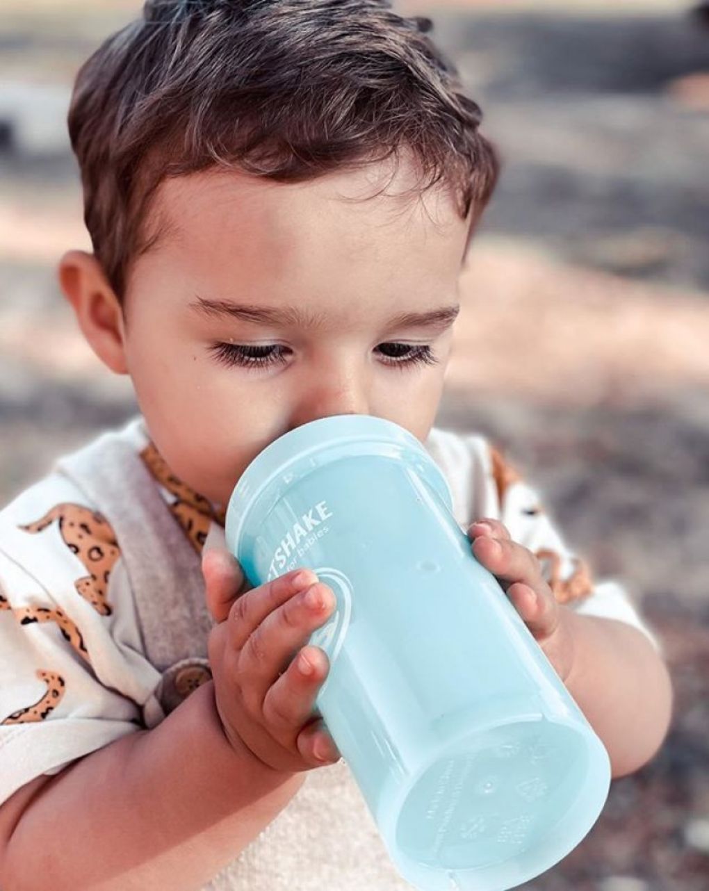 Twistshake παγούρι kid cup 360ml με μίξερ φρούτων 12m+ pastel blue 32-08-78280 - Twistshake