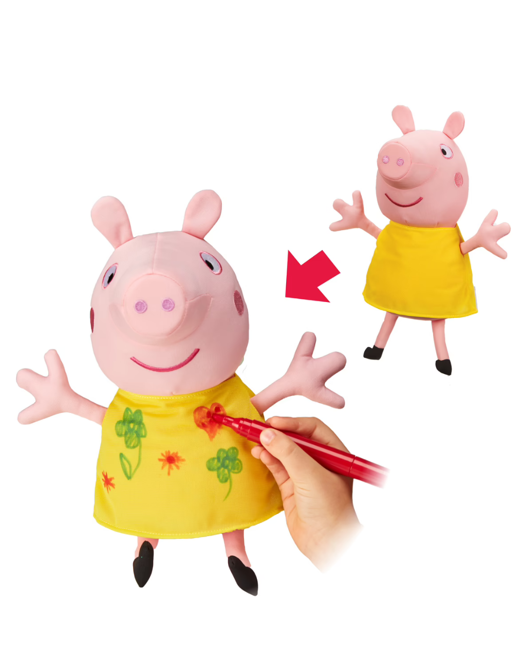 Peppa pig λούτρινο  πέππα ζωγράφισέ με pp003000 - Peppa Pig