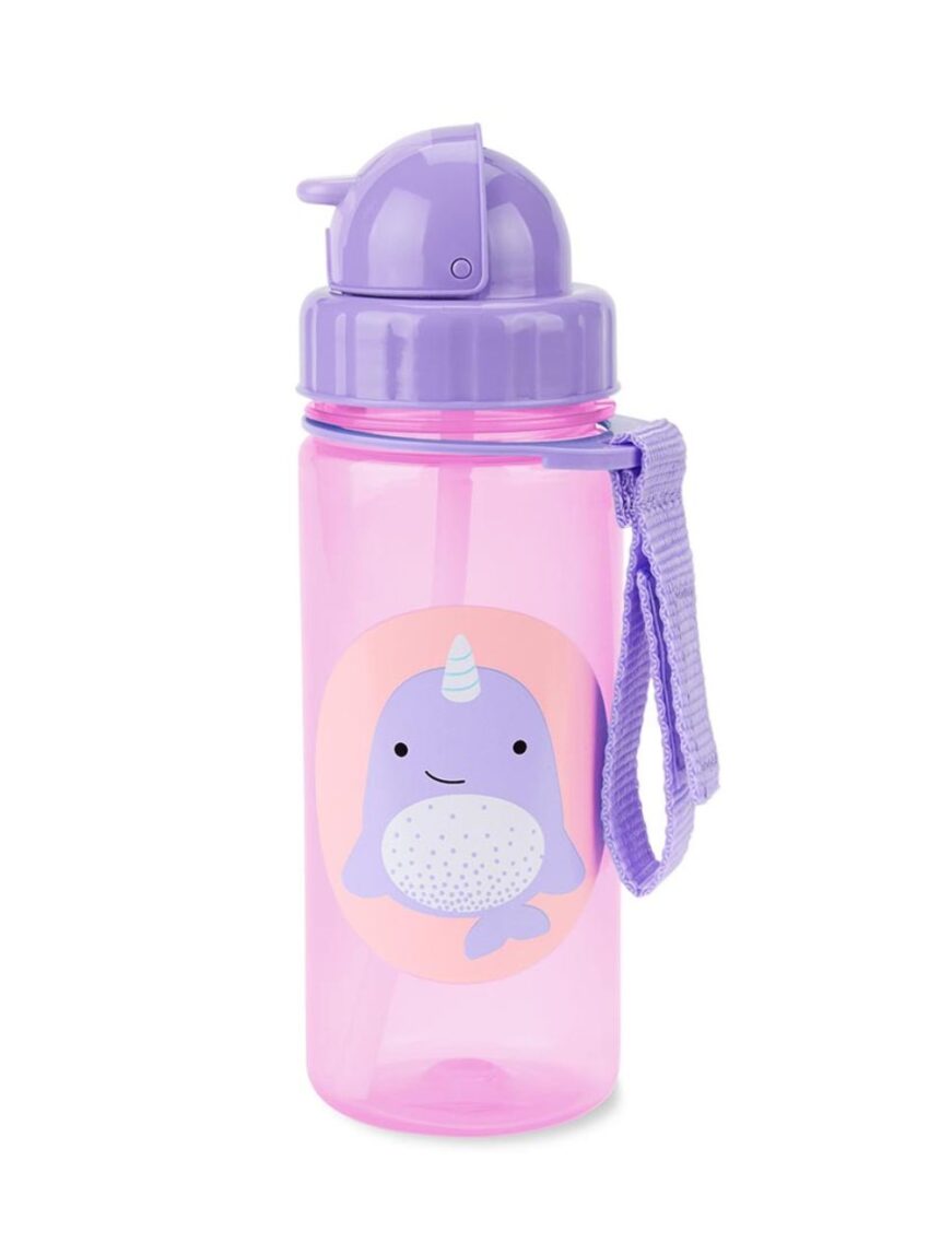 Skip hop zoo πλαστικό παγούρι με καλαμάκι 384.5ml narwhal 29-2903033-10 - SKIP HOP