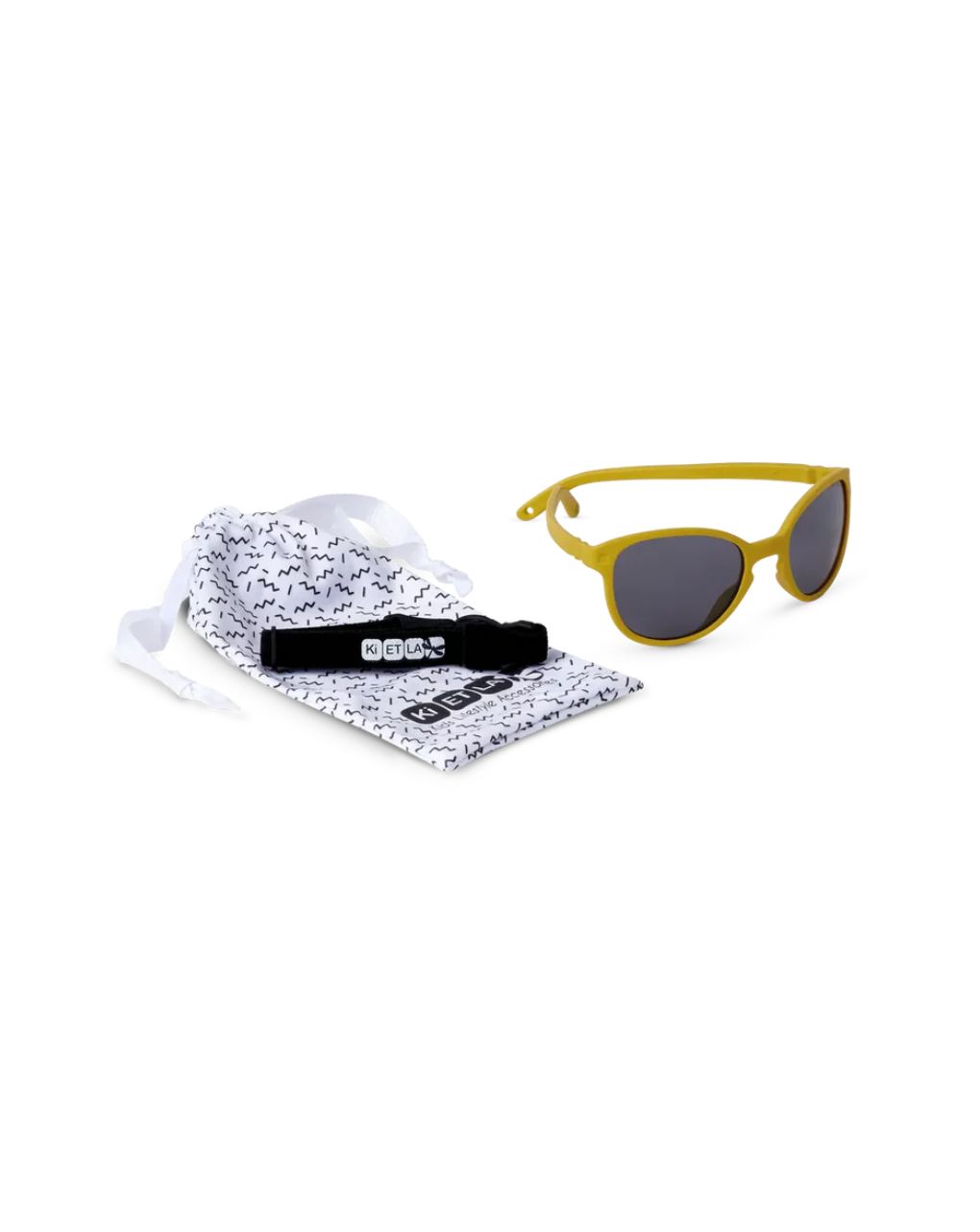 Kietla γυαλιά ηλίου wazz 1-2 ετών wayfarer mustard yellow - kietla