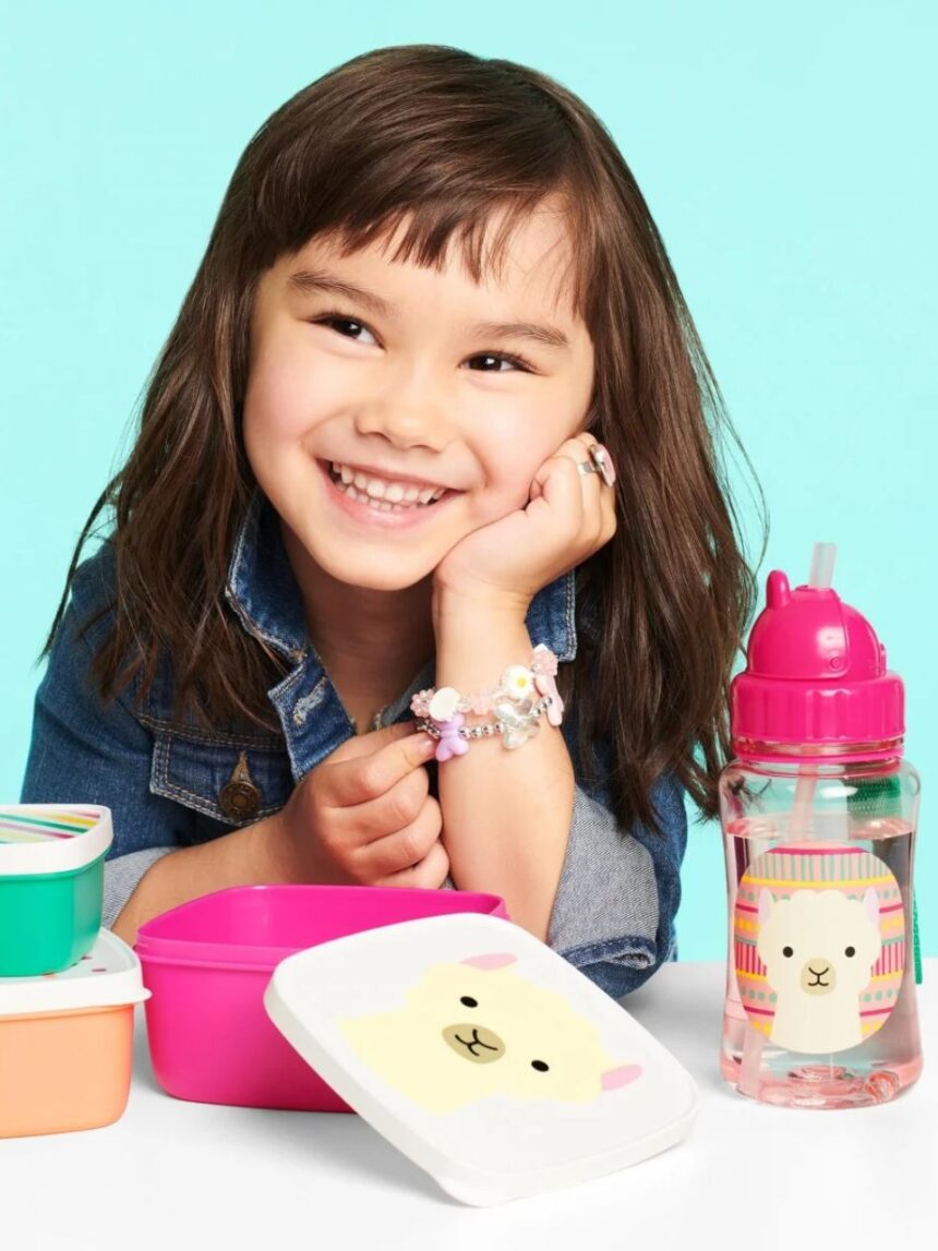 Skip hop zoo πλαστικό παγούρι με καλαμάκι 384.5ml llama 29-2903033-08 - SKIP HOP