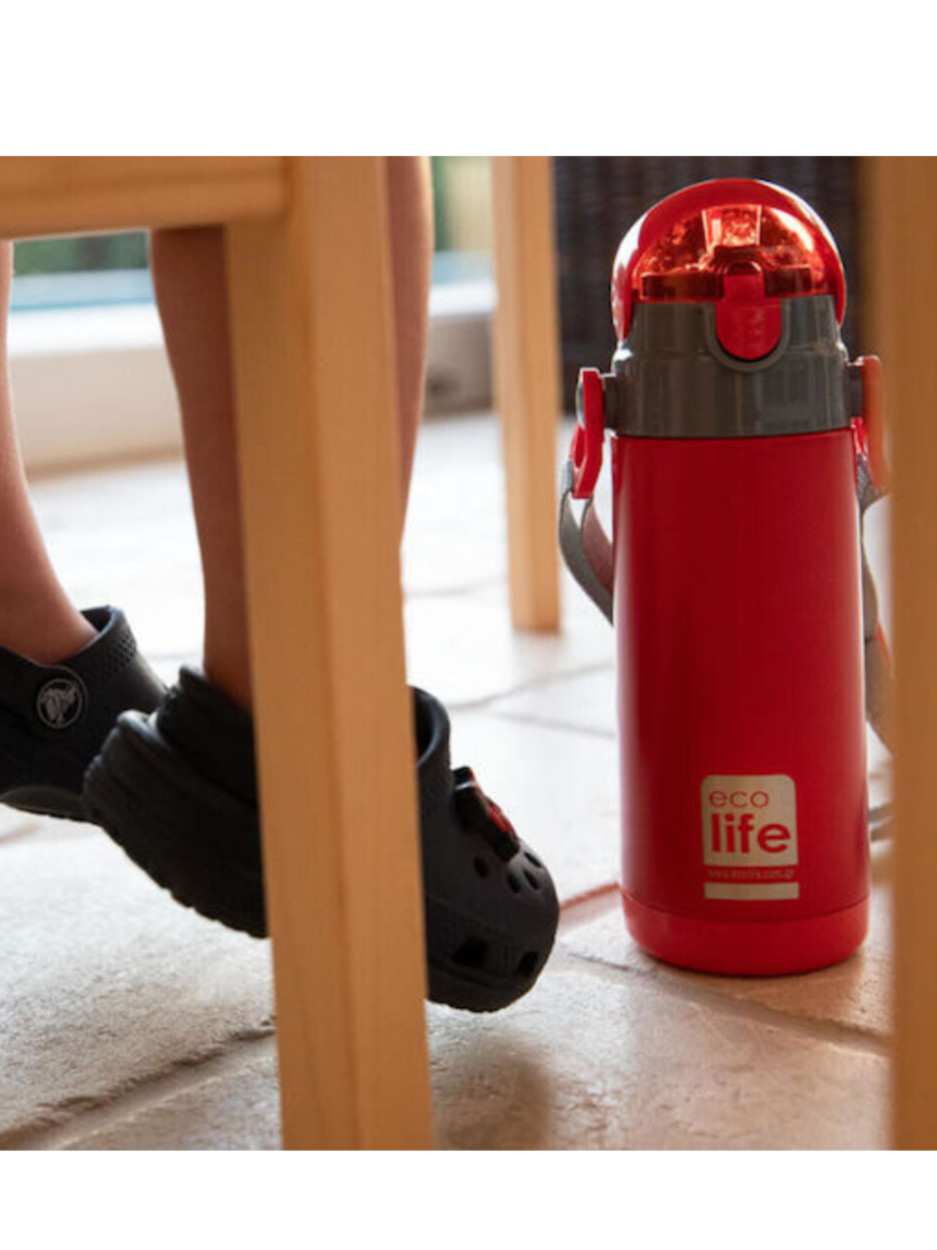 Ecolife kids θερμός κόκκινο 400ml 33-bo-2997 - Ecolife