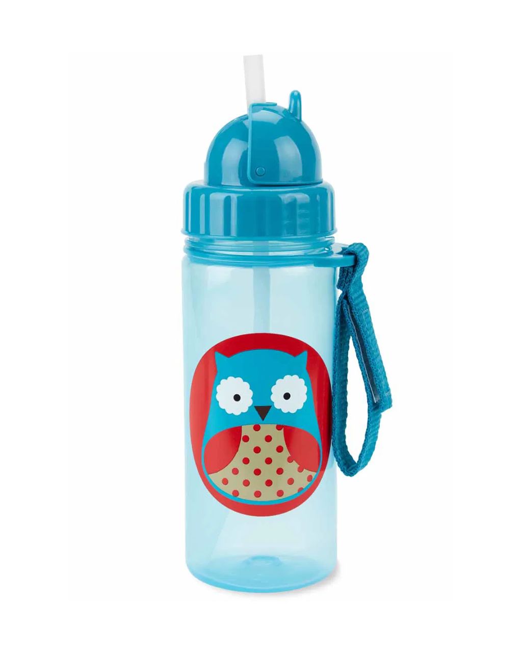 Skip hop zoo πλαστικό παγούρι με καλαμάκι 384.5ml owl 29-2903033-11