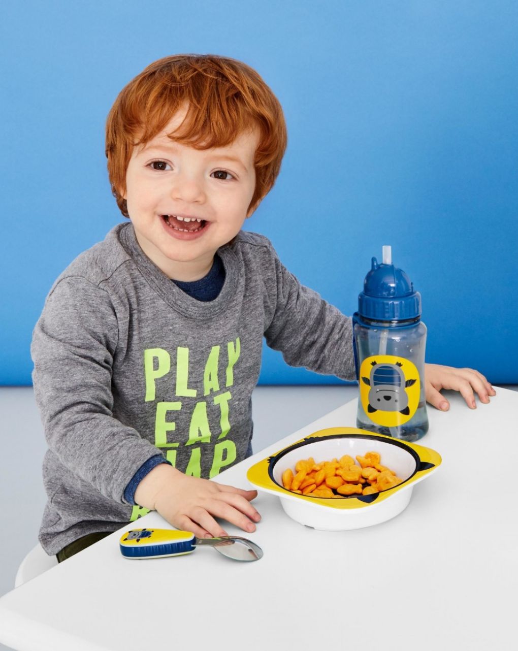 Skip hop zoo utensil σετ κουτάλι & πιρούνι bat 29-2903004-26 - SKIP HOP