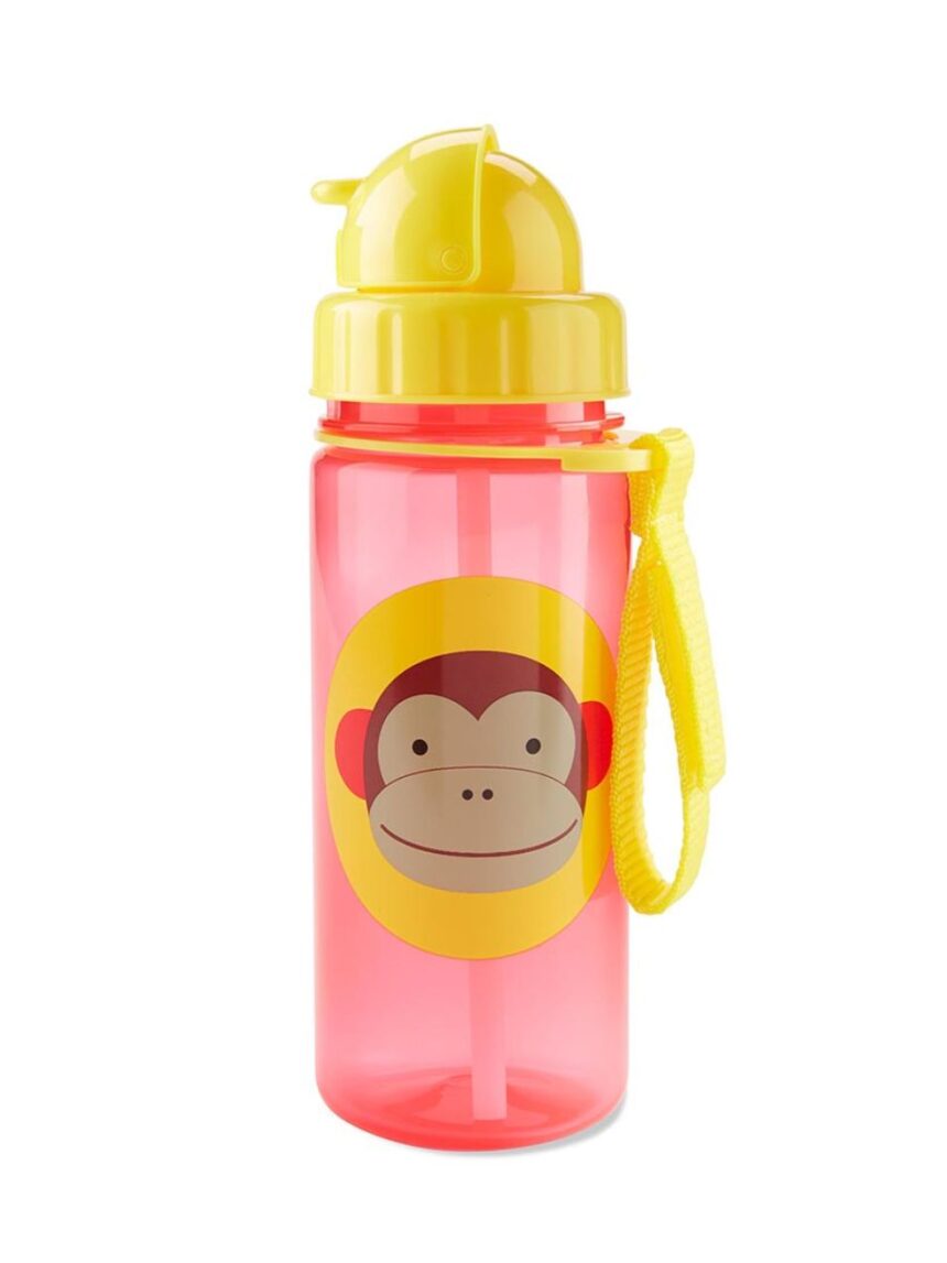 Skip hop zoo πλαστικό παγούρι με καλαμάκι 384.5ml monkey 29-2903033-09 - SKIP HOP