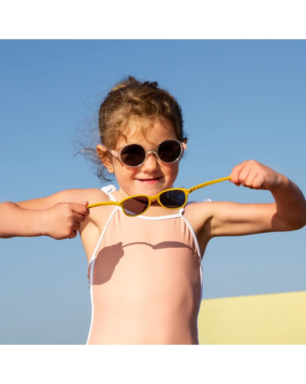 Kietla γυαλιά ηλίου wazz 2-4 ετών wayfarer mustard yellow - kietla