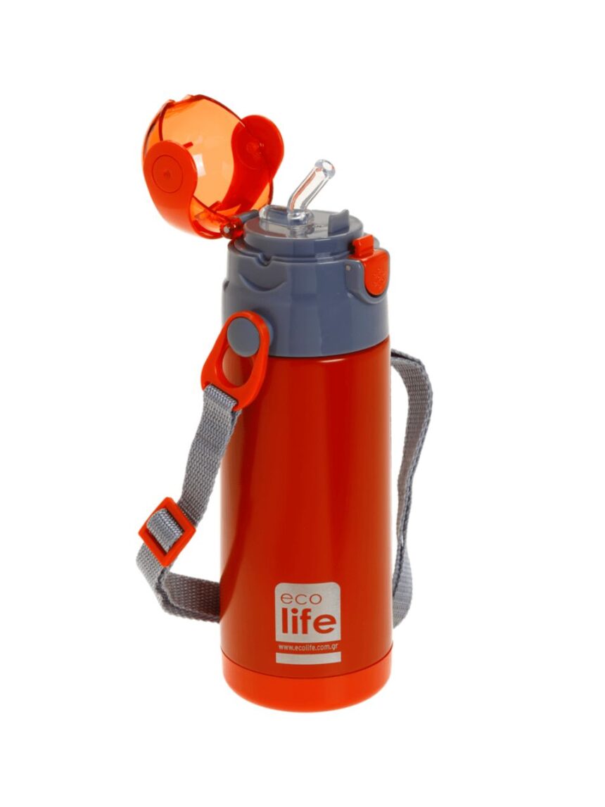 Ecolife ανοξείδωτο παγούρι kids thermos 400ml red 33-bo-2997 - Ecolife