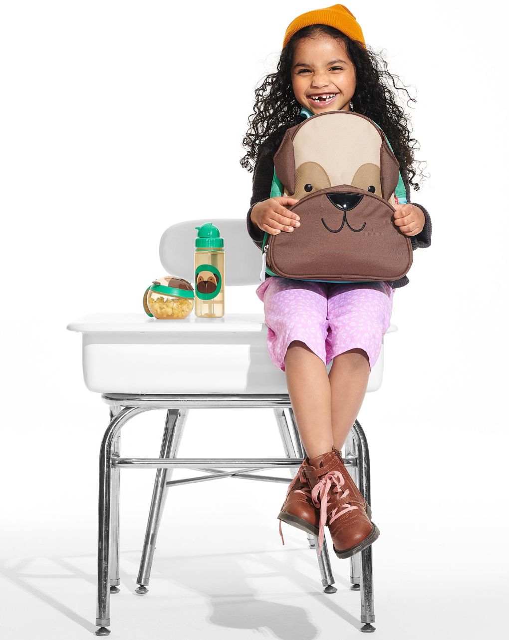 Skip hop zoo πλαστικό παγούρι με καλαμάκι 384.5ml pug 29-2903033-12 - SKIP HOP