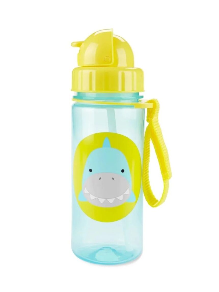 Skip hop zoo πλαστικό παγούρι με καλαμάκι 384.5ml shark 29-2903033-13 - SKIP HOP