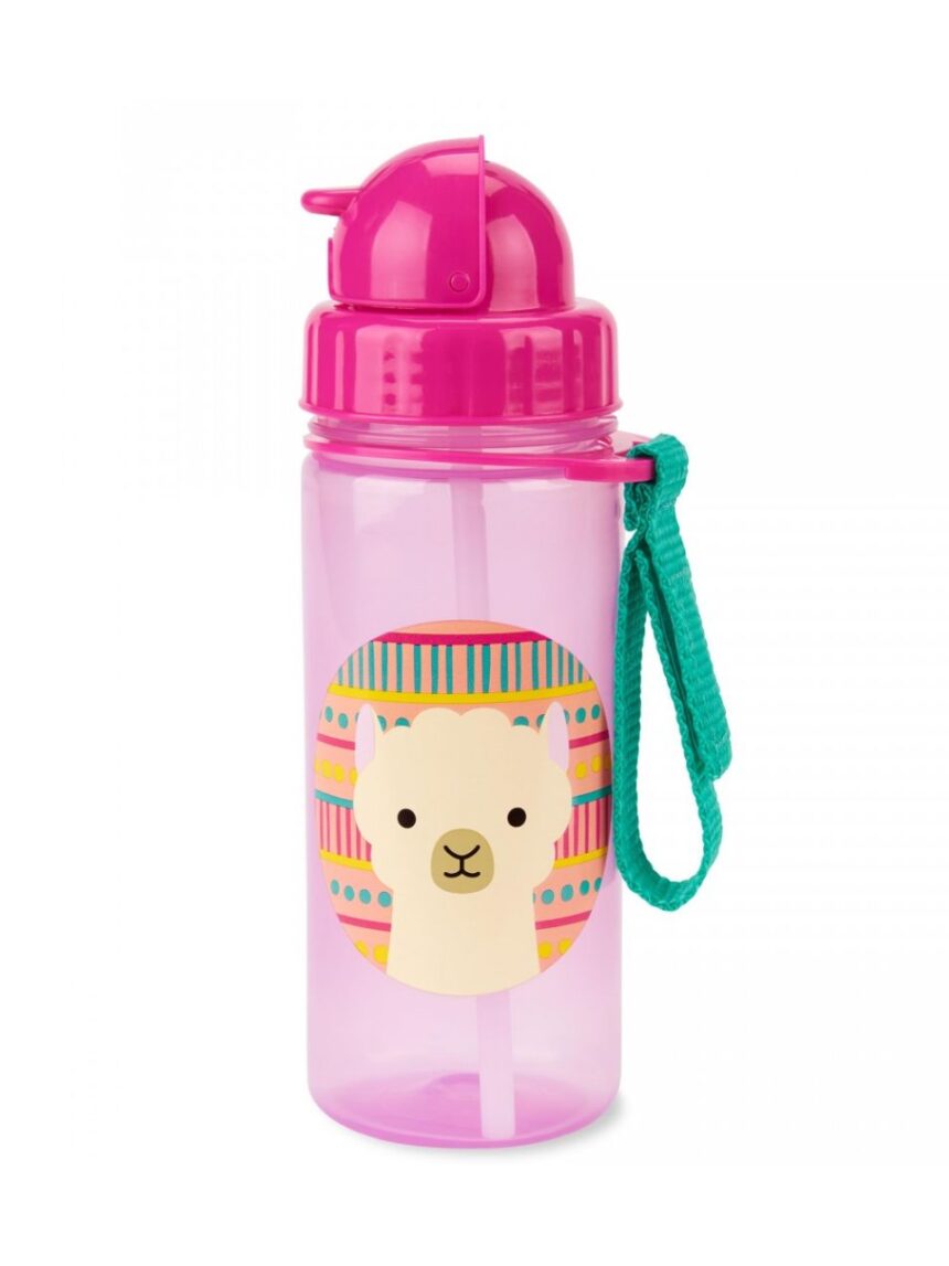 Skip hop zoo πλαστικό παγούρι με καλαμάκι 384.5ml llama 29-2903033-08 - SKIP HOP