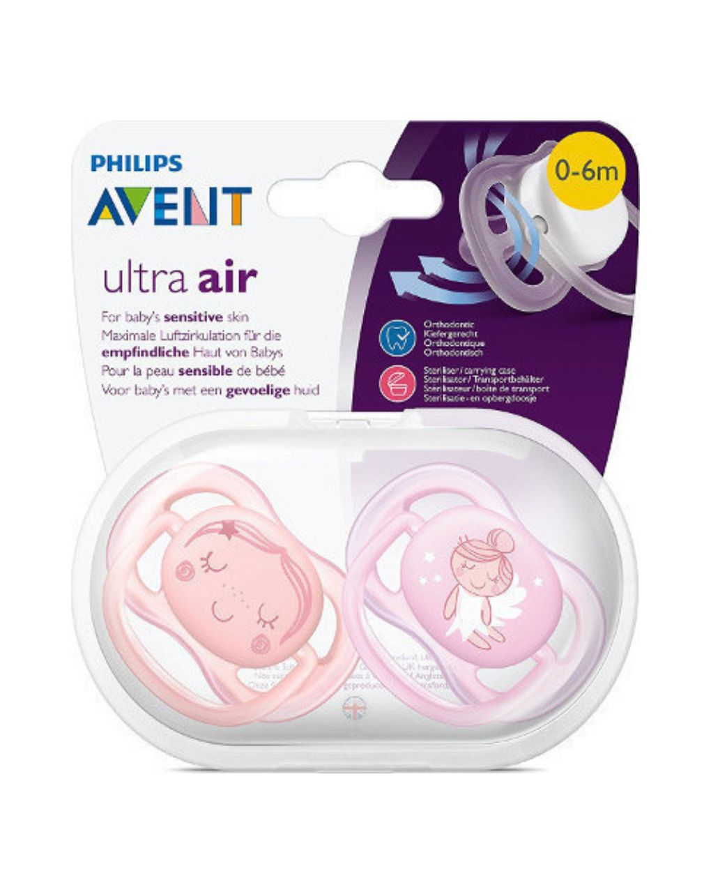 Philips avent πιπίλα ultra air 2τμχ 0-6m scf345/20 - Philips Avent