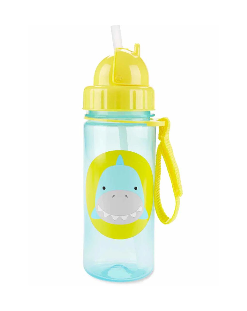Skip hop zoo πλαστικό παγούρι με καλαμάκι 384.5ml shark 29-2903033-13