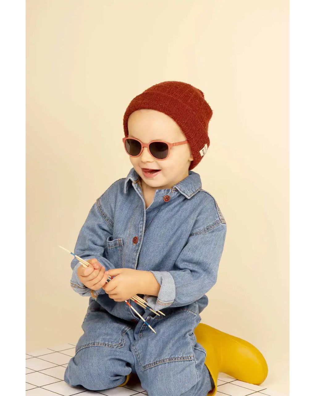 Kietla γυαλιά ηλίου wazz 2-4 ετών wayfarer terracota - kietla