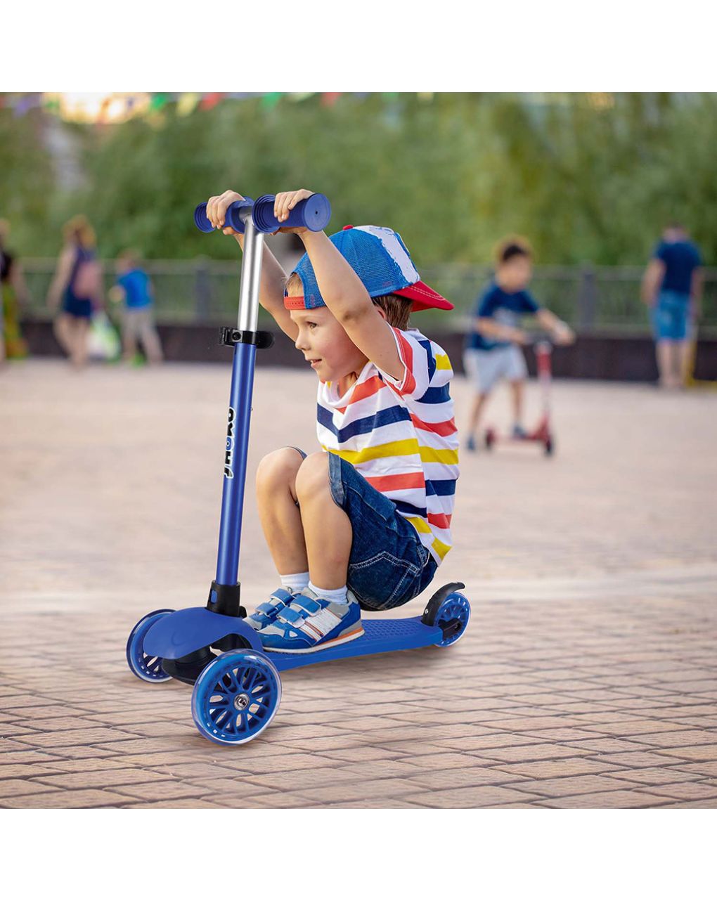 Shoko παιδικό πατίνι go fit με 3 ρόδες σε μπλε χρώμα για 3+ χρονών 5004-50514 - Shoko
