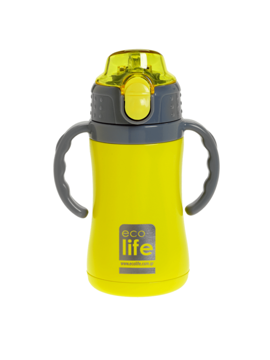 Ecolife kids θερμός κίτρινο 300ml - Ecolife
