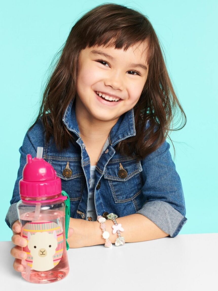 Skip hop zoo πλαστικό παγούρι με καλαμάκι 384.5ml llama 29-2903033-08 - SKIP HOP