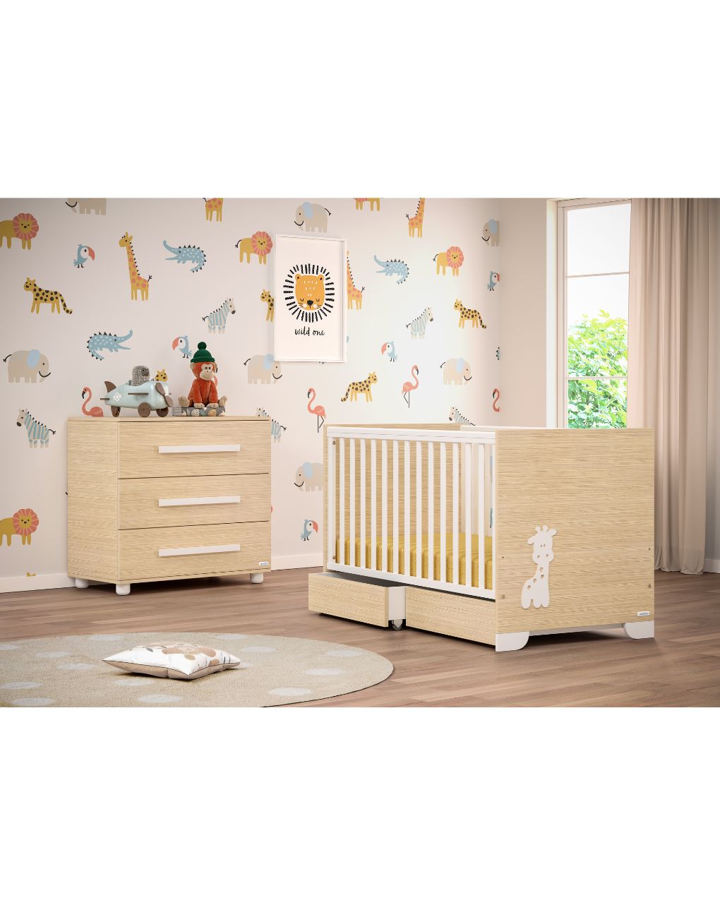 Casababy giraffe βρεφικό κρεβάτι μετατρεπόμενο σε προεφηβικό 590270 - CASABABY