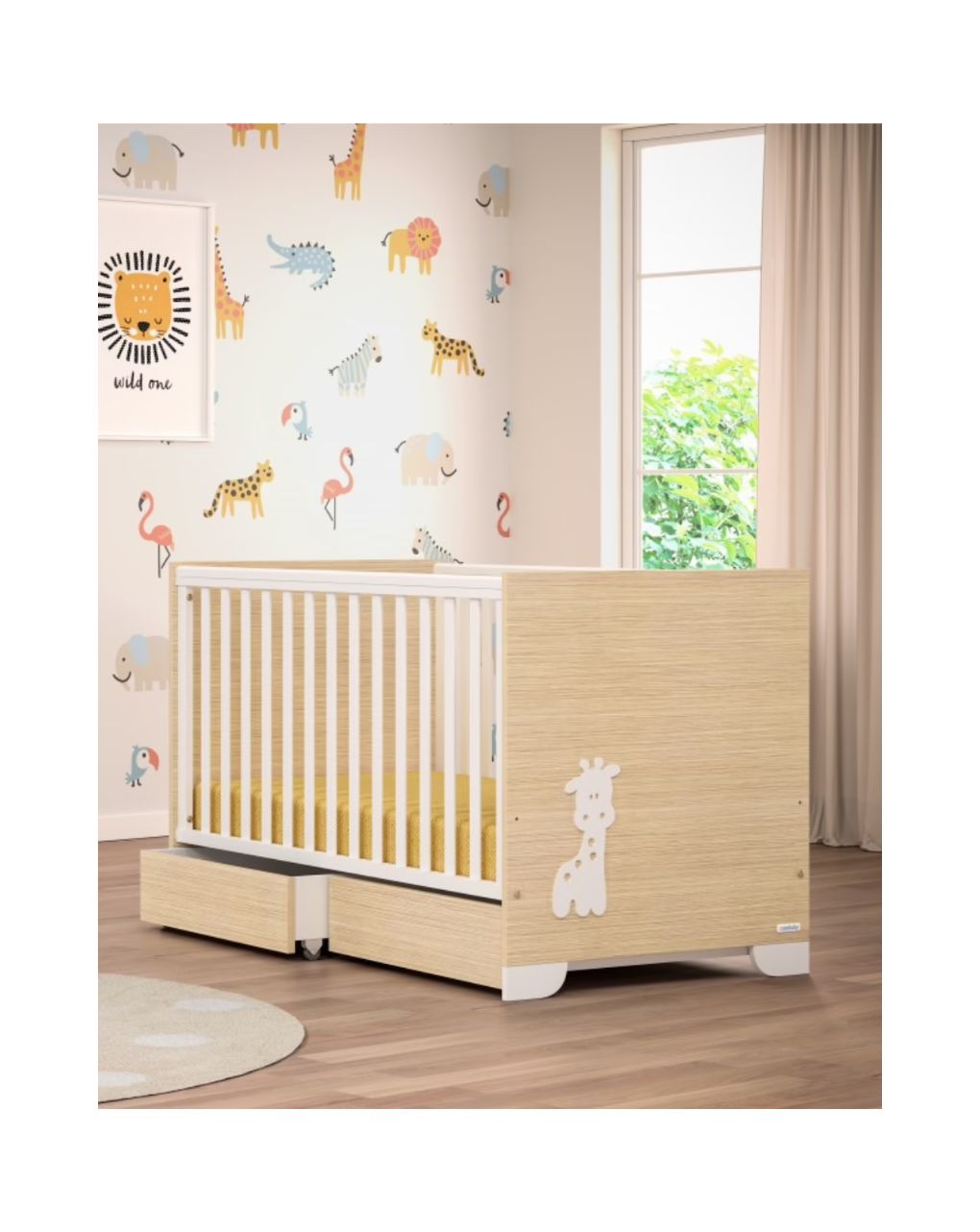 Casababy giraffe βρεφικό κρεβάτι μετατρεπόμενο σε προεφηβικό 590270 - CASABABY