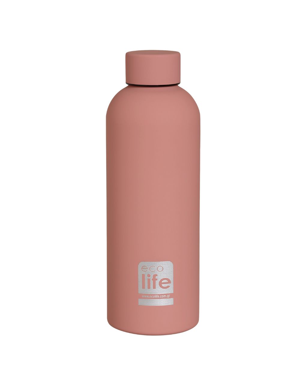 Ecolife ανοξείδωτο μπουκάλι θερμός dusty pink 500ml 33-bo-3032 - Ecolife