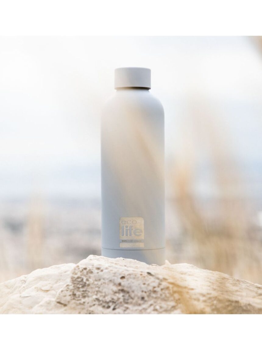 Ecolife ανοξείδωτο μπουκάλι θερμός smokey grey 500ml 33-bo-3032 - Ecolife