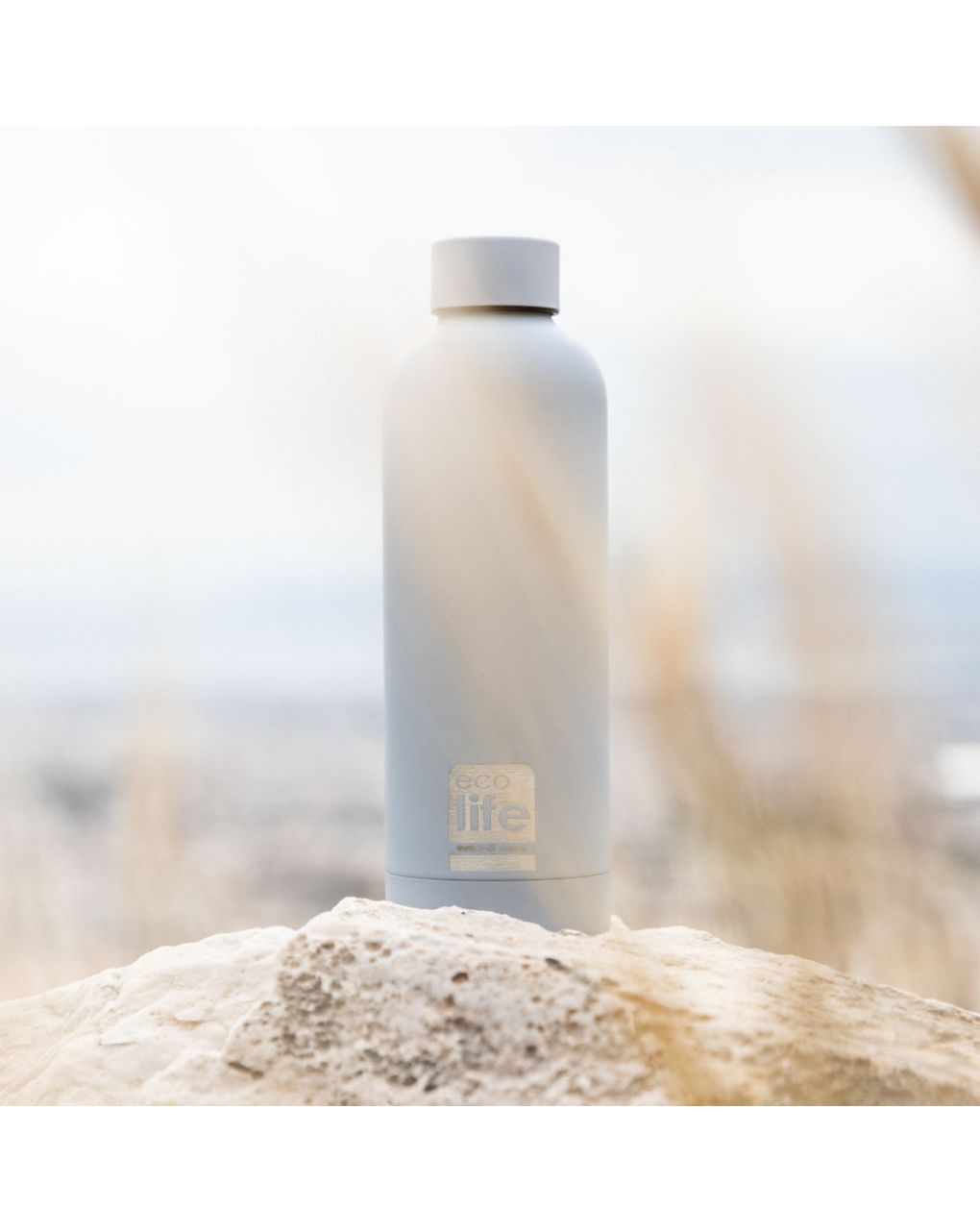 Ecolife ανοξείδωτο μπουκάλι θερμός smokey grey 500ml 33-bo-3032 - Ecolife