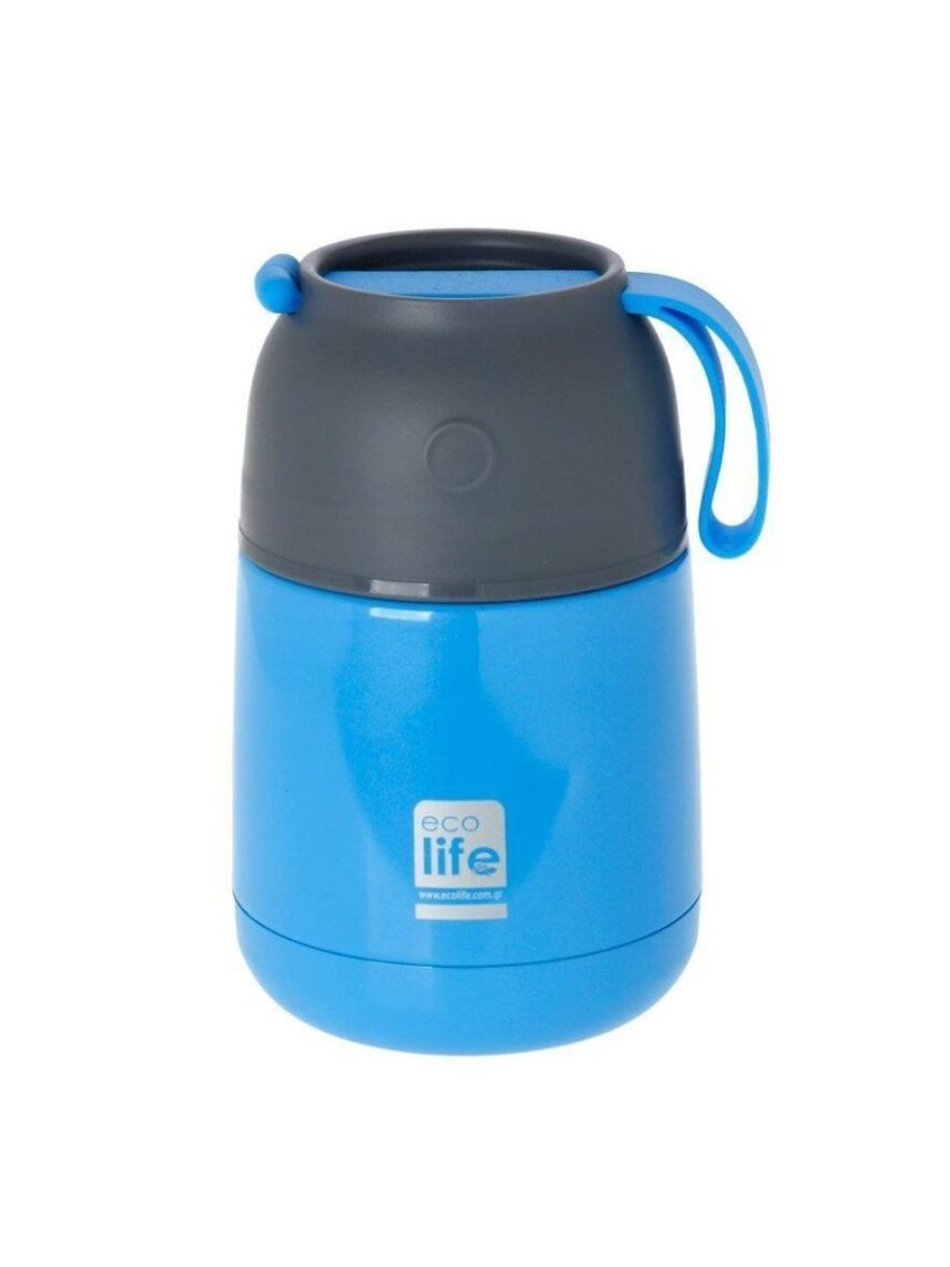 Ecolife ανοξείδωτο θερμός φαγητού 450ml baby blue 33-bo-9075 - Ecolife