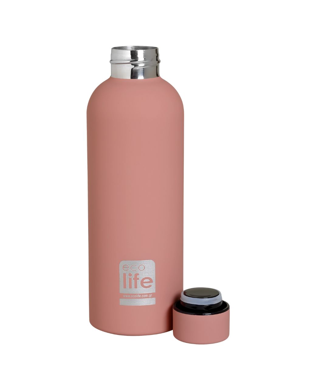 Ecolife ανοξείδωτο μπουκάλι θερμός dusty pink 500ml 33-bo-3032 - Ecolife