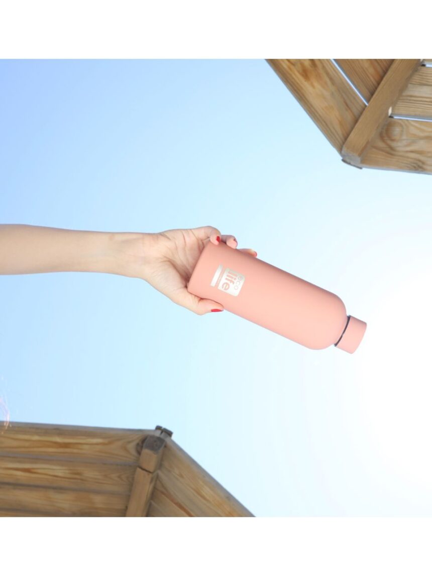 Ecolife ανοξείδωτο μπουκάλι θερμός dusty pink 500ml 33-bo-3032 - Ecolife