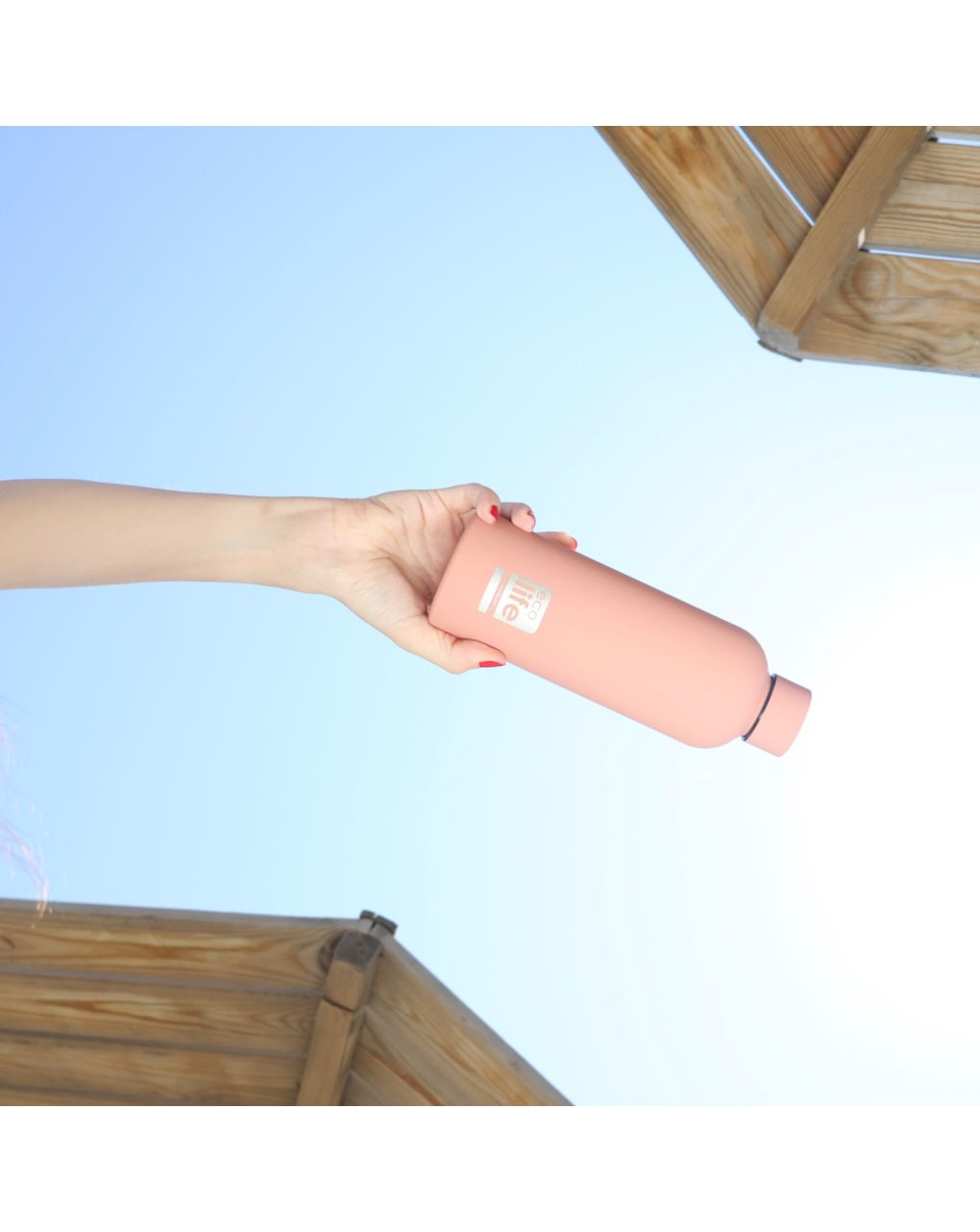 Ecolife ανοξείδωτο μπουκάλι θερμός dusty pink 500ml 33-bo-3032 - Ecolife