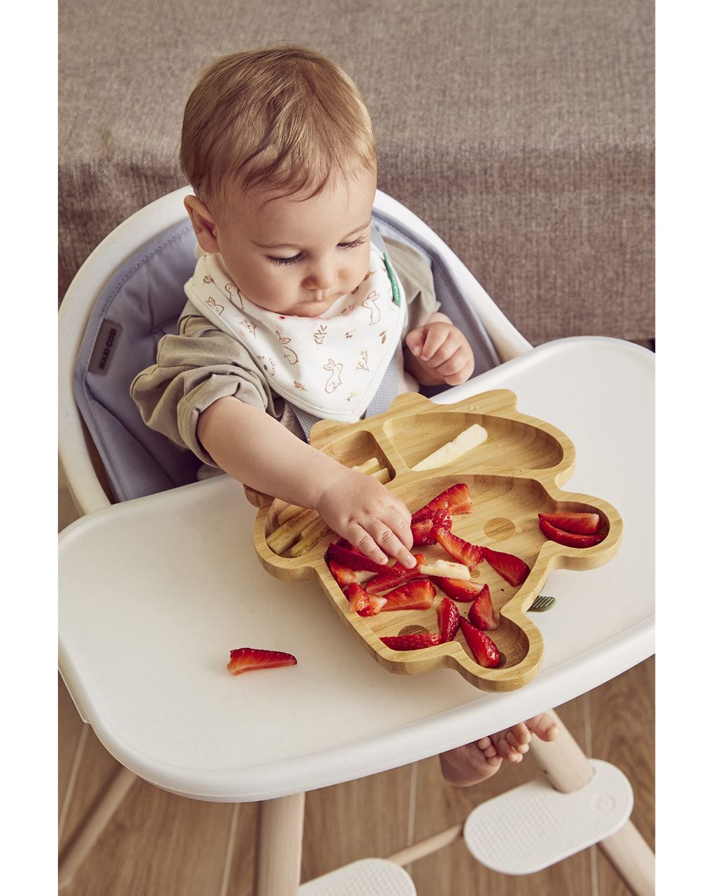 Miniland ξύλινο πιάτο wooden plate frog ml89472 - Miniland