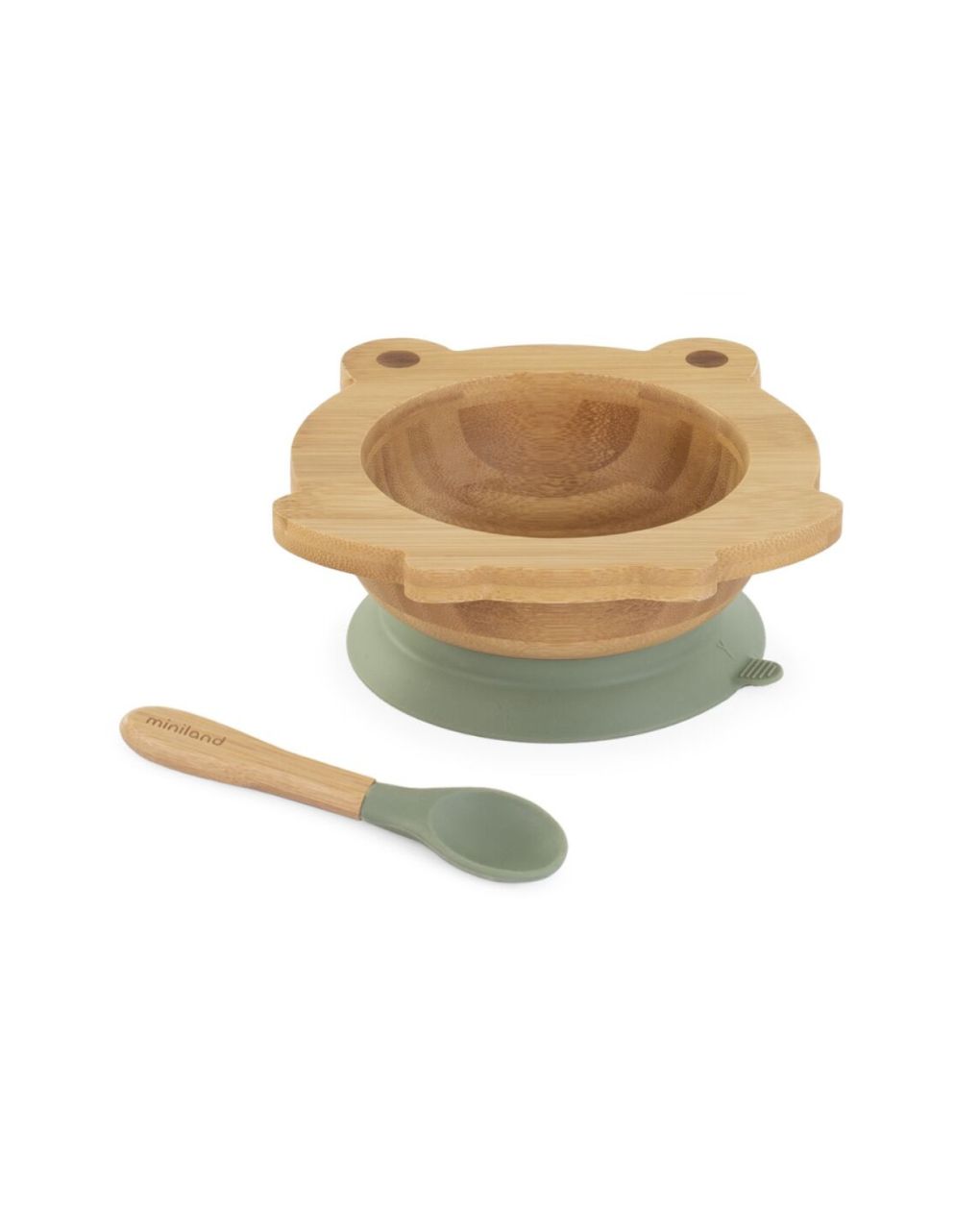 Miniland ξύλινο μπωλ wooden bowl frog ml89470 - Miniland
