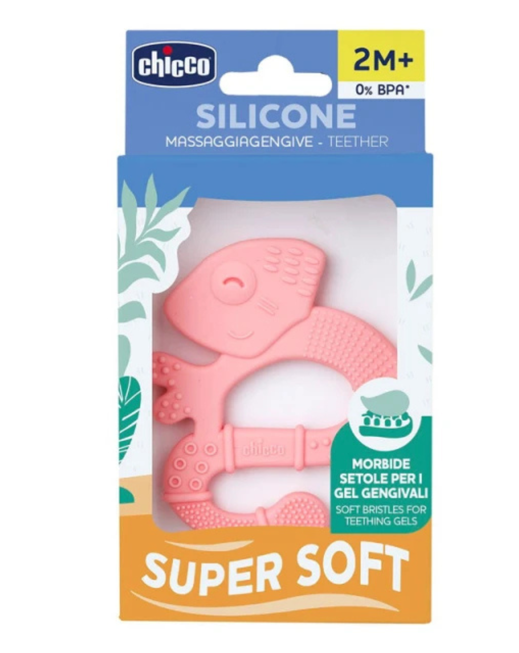 Chicco κρίκοι οδοντοφυίας ροζ 2m+ - Chicco