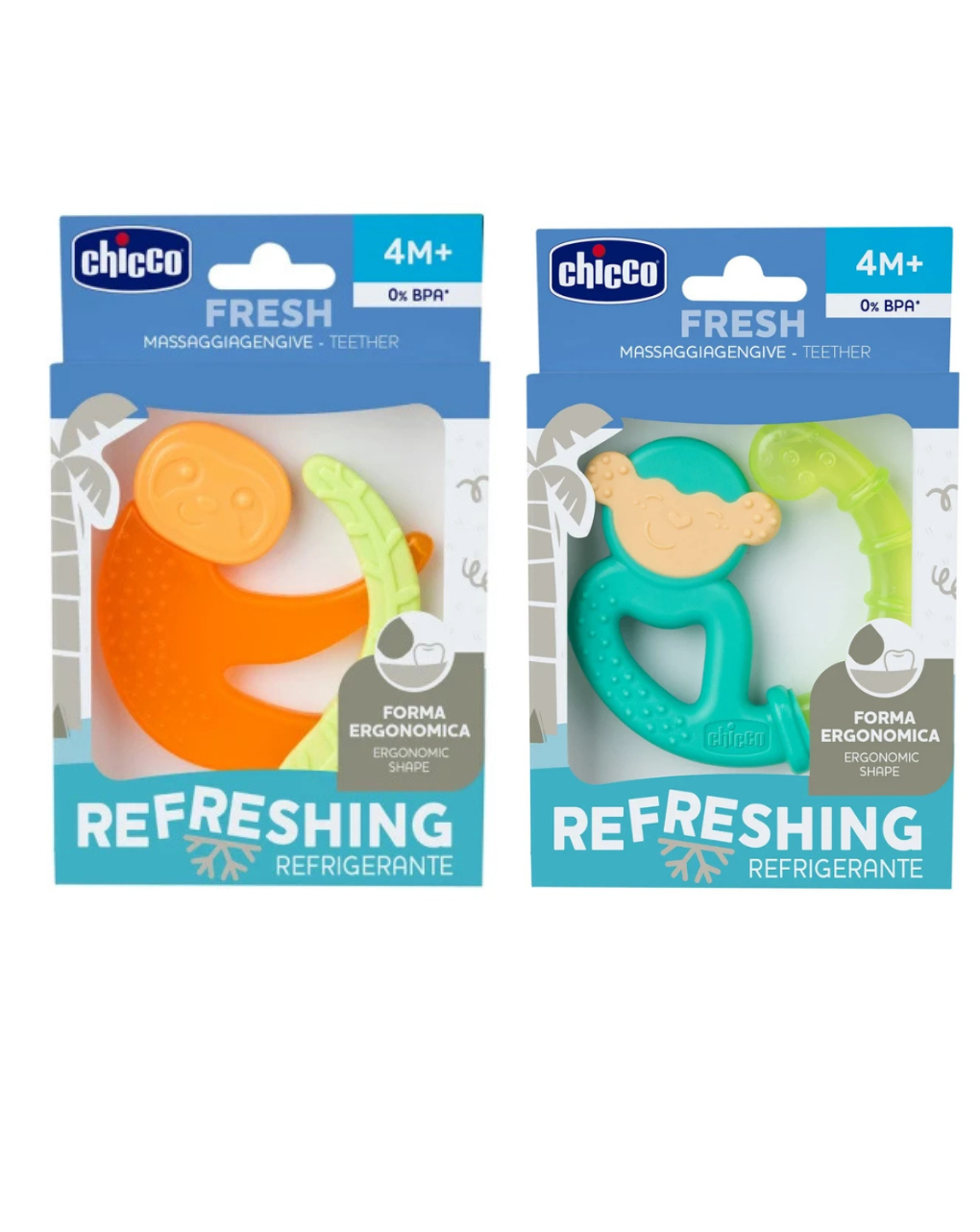 Chicco κρίκος οδοντοφυΐας μαϊμού 4μ+ 2 σχέδια - Chicco