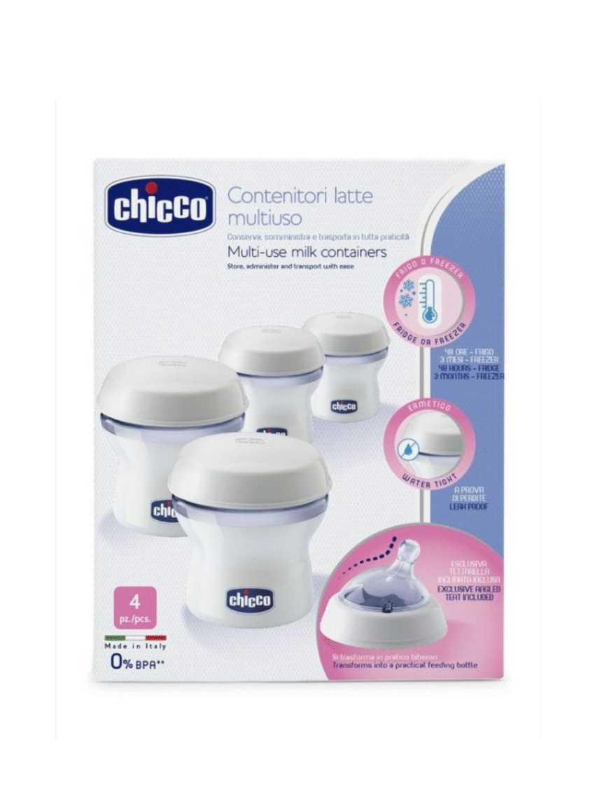 Chicco μπουκάλια διατήρησης μητρικού γάλακτος natural feeling (4 τεμ) - Chicco