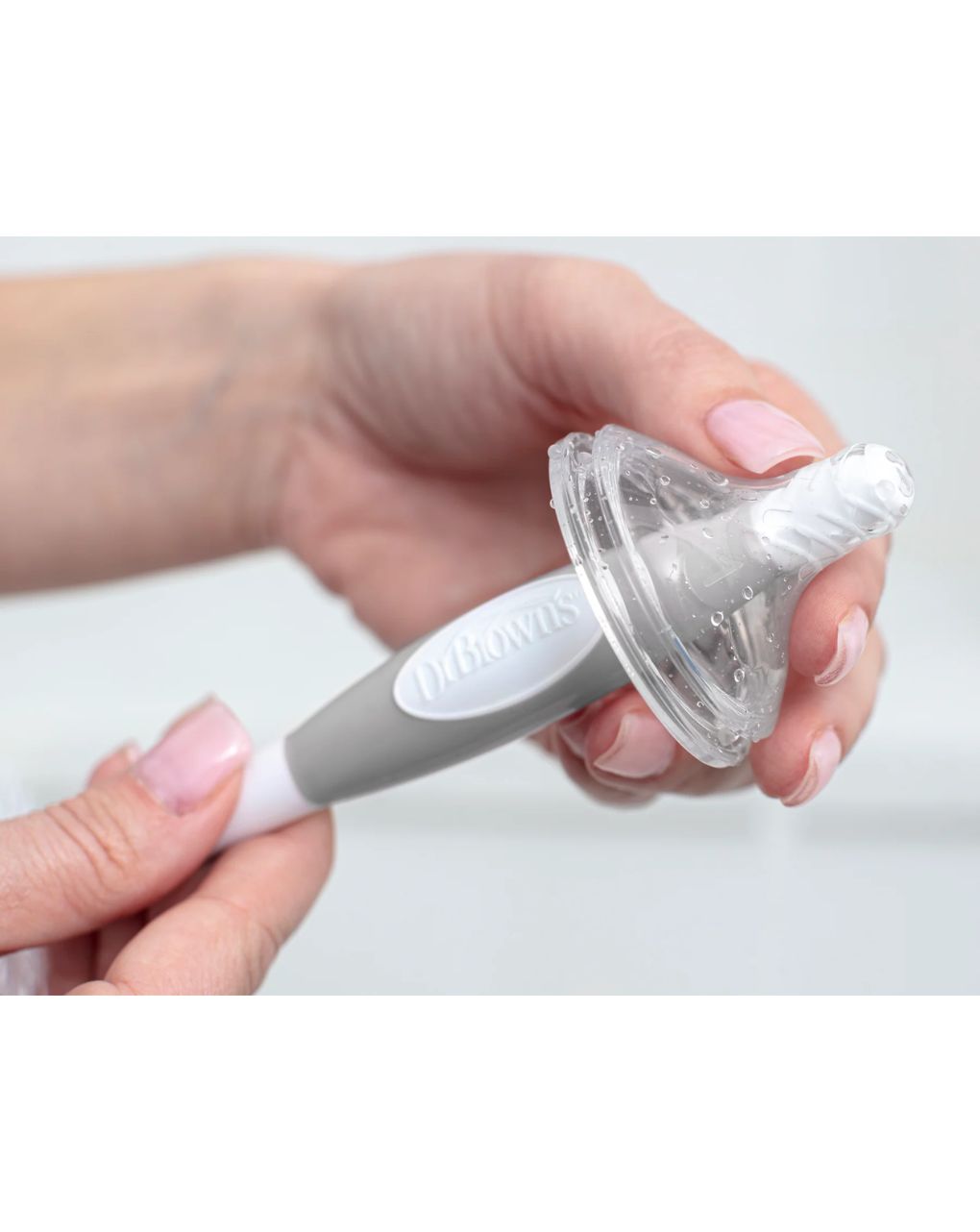 Dr. brown's βούρτσα καθαρισμού για μπιμπερό γκρι 112.70.1hc.371 - Dr Browns