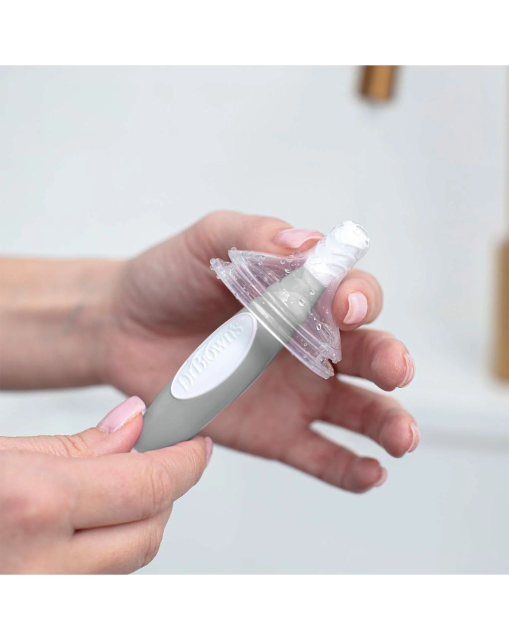 Dr. brown's βούρτσα καθαρισμού για μπιμπερό γκρι 112.70.1hc.371 - Dr Browns