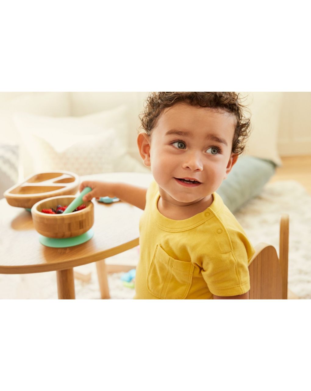 Munchkin bambou σετ φαγητού με μπολ & κουτάλι 6m+ 90037 - Munchkin