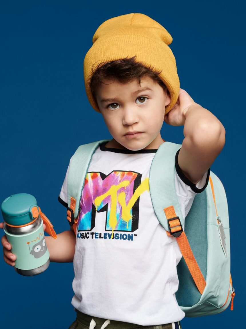 Skip hop spark style stainless steel παγούρι με καλαμάκι 350ml robot 29-2903037-04 - SKIP HOP