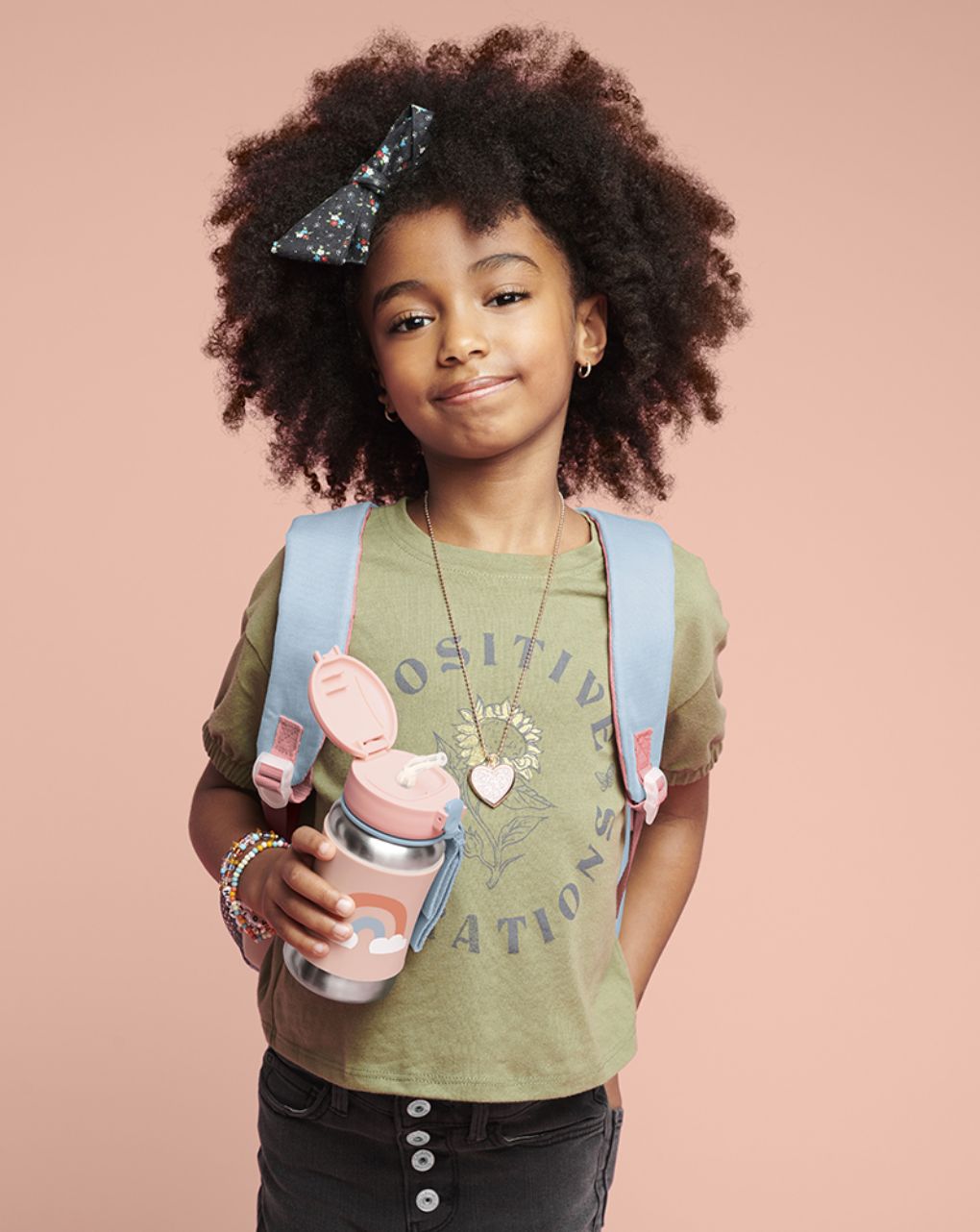 Skip hop spark style stainless steel παγούρι με καλαμάκι 350ml rainbow 29-2903037-03 - SKIP HOP