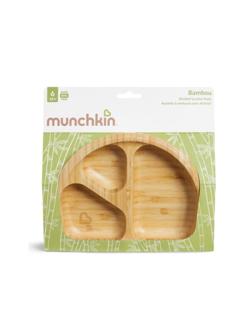 Munchkin πιάτο bambou με χωρίσματα 6m+ - Munchkin