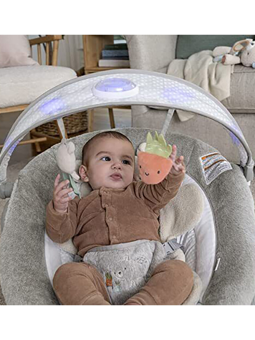 Ingenuity inlighten ριλάξ baby bouncer seat με light up toy bar, nate - Ingenuity