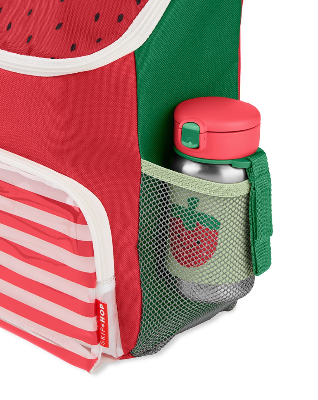 Skip hop sparkle style stainless steel παγούρι με καλαμάκι 350ml strawberry 350ml 29-2903037-02 - SKIP HOP